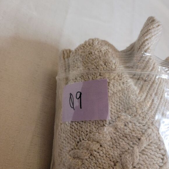 Knox Rose Cream Cable Knit Mock Neck Sweater Size XXL - Picture 10 of 10